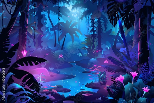 Enchanted Jungle Background © DudeDesignStudio