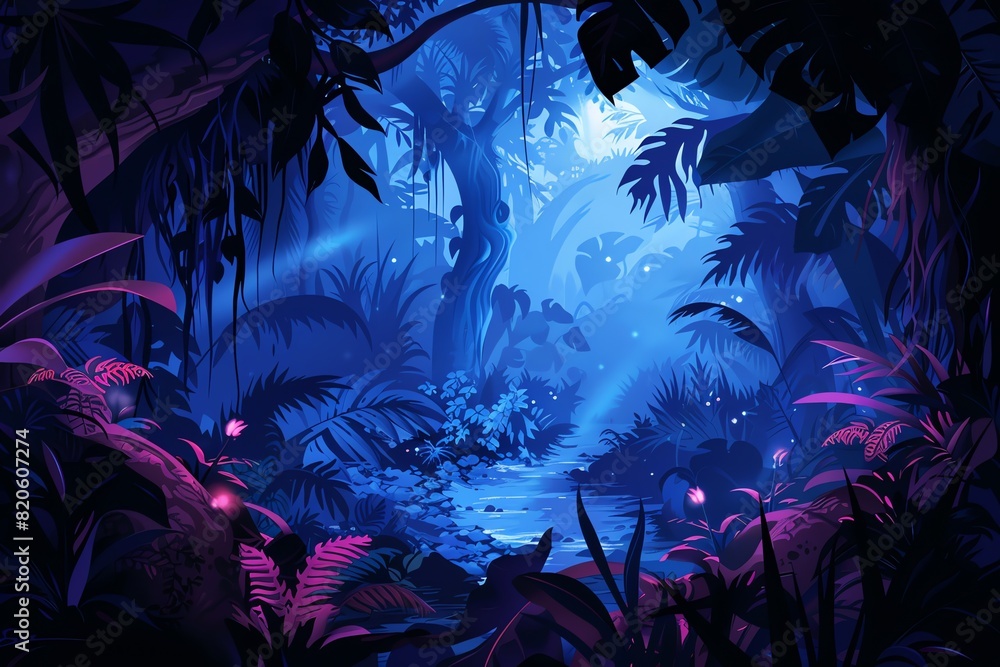 Fototapeta premium Mystical Forest Background