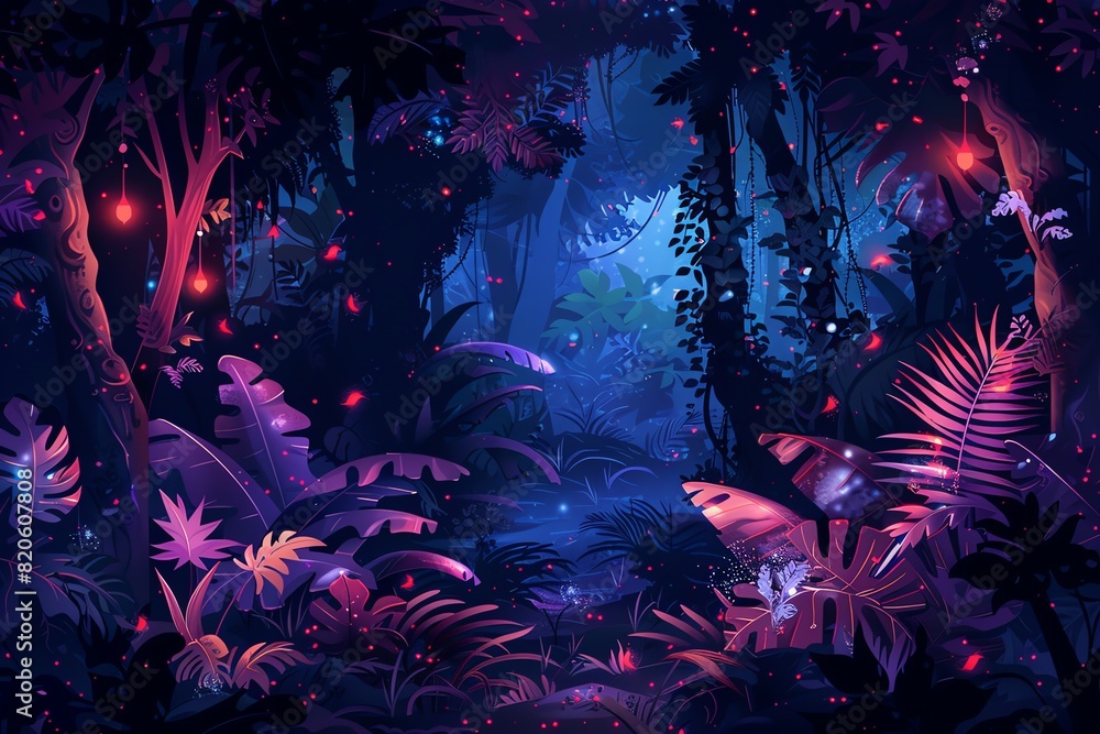 Fototapeta premium Mystical Forest Background