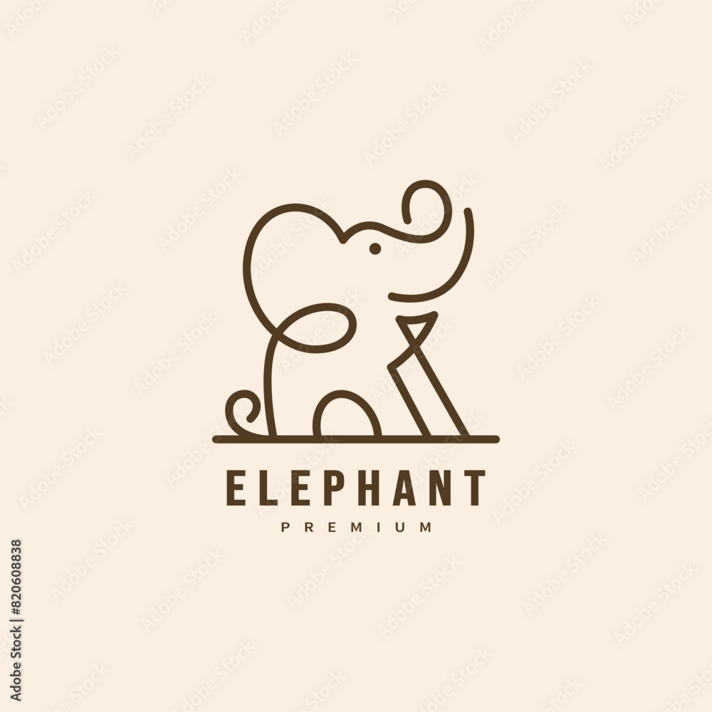 cute baby elephant icon logo design illustration 2 cute baby elephant icon logo design illustration 2