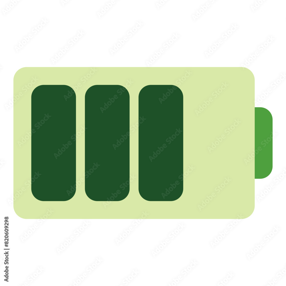 Battery Icon in Flat Style