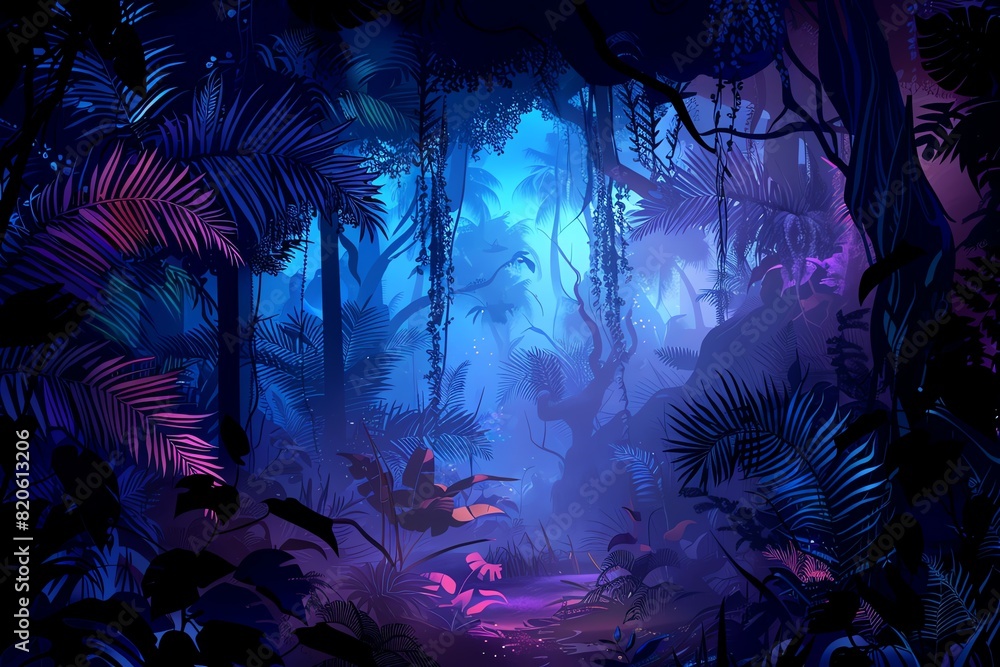 Fototapeta premium Mystical Forest Background
