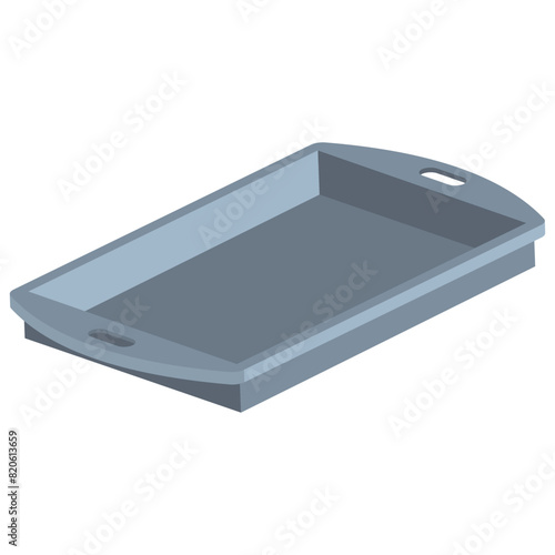 Baking sheet non stick vector cartoon illustration isolated on a white background.