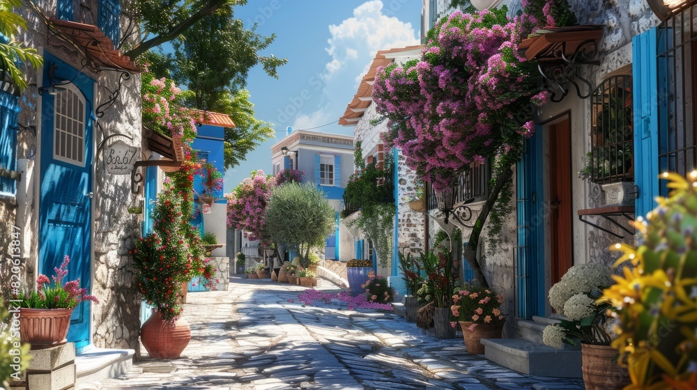 Fototapeta premium greek village