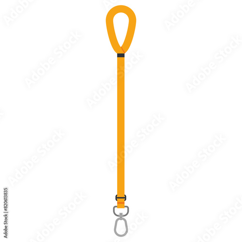 Canine leash vector cartoon illustration isolated on a white background.