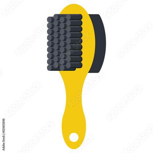 Foot scrubber brush vector cartoon illustration isolated on a white background.