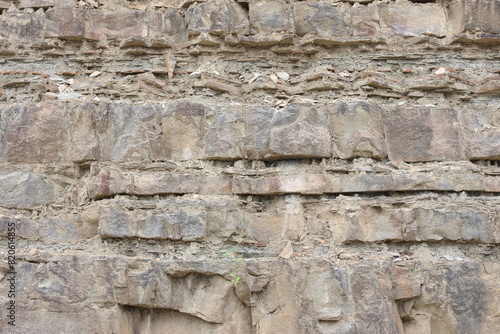 geological stone formation in Aladaglar, Turkey photo