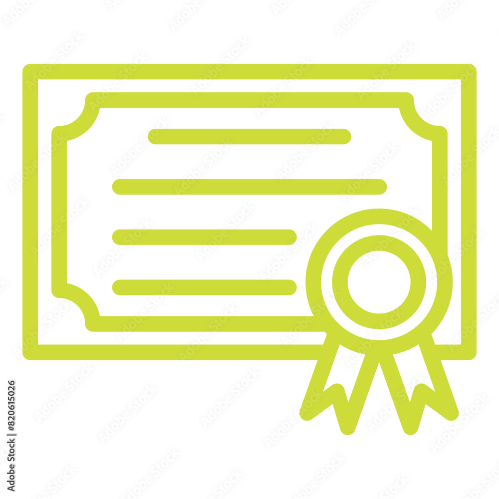 Certificate Vector Icon Design Illustration Certificate Vector Icon Design Illustration