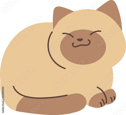 Cute cat illustration vector