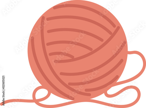 Cute yarn element vector