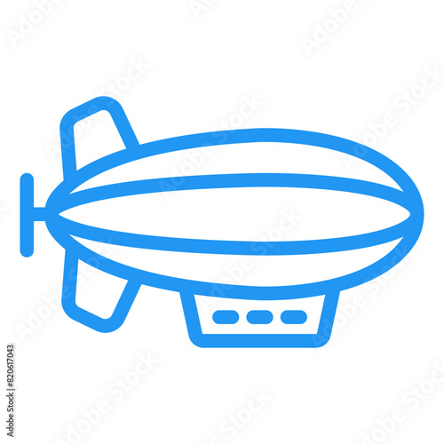 Zeppelin Vector Icon Design Illustration