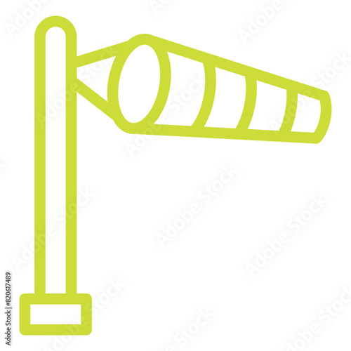 Windsock Vector Icon Design Illustration