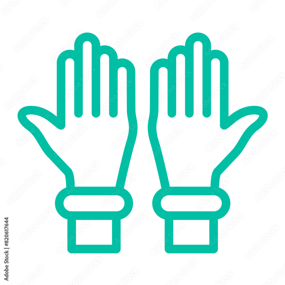 Plastic gloves Vector Icon Design Illustration Plastic gloves Vector Icon Design Illustration