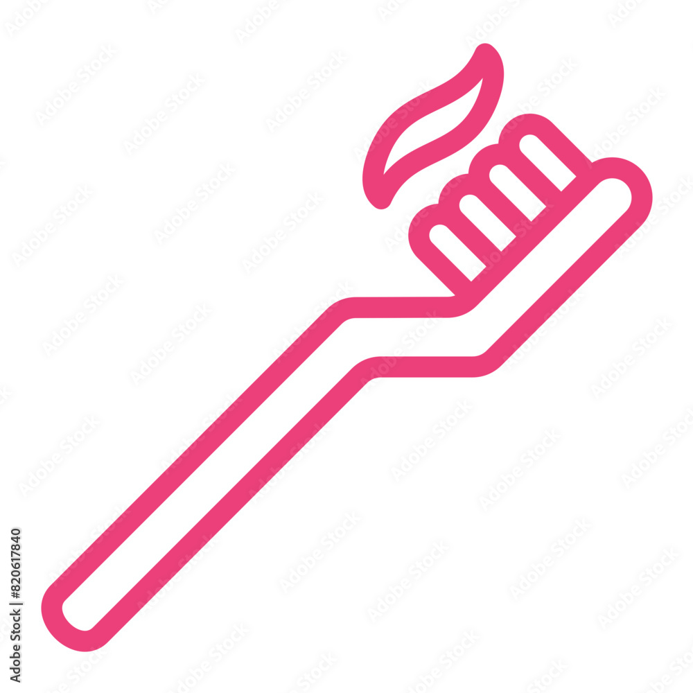 Toothbrush Vector Icon Design Illustration Toothbrush Vector Icon Design Illustration
