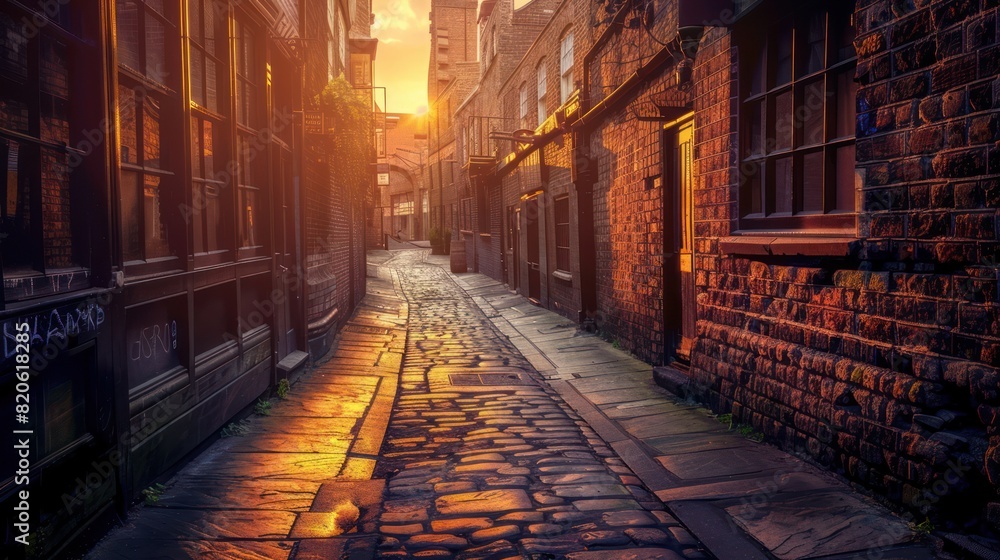 Obraz premium Old street in the old city