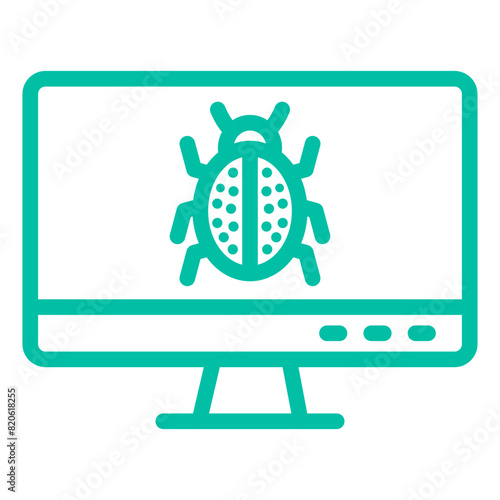 Debug Vector Icon Design Illustration