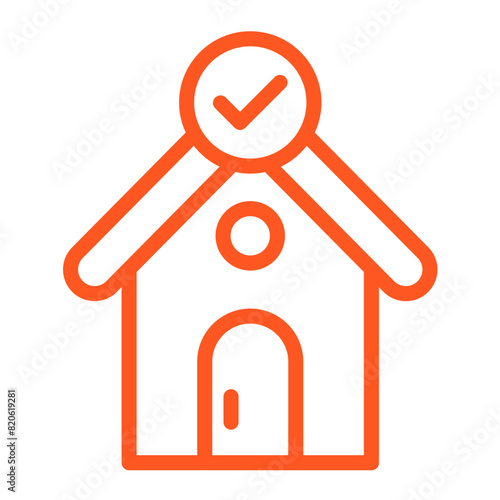 Verified house Vector Icon Design Illustration