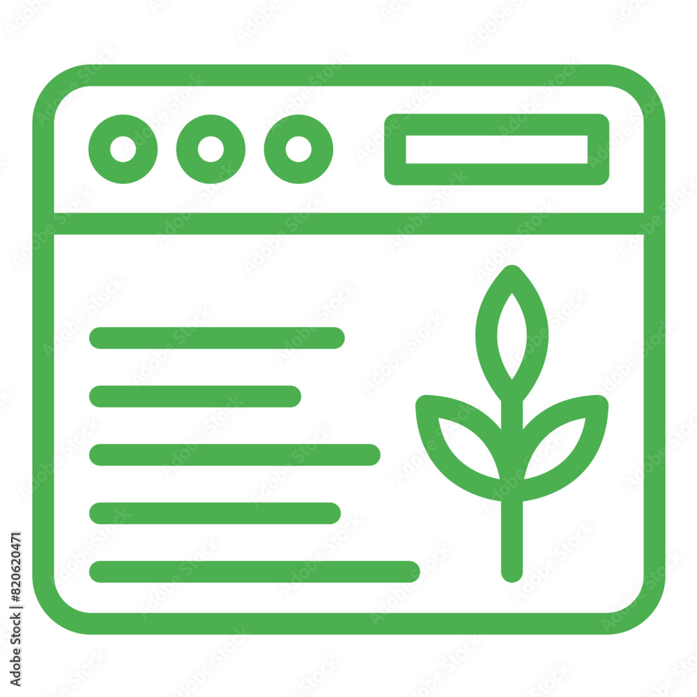 Organic Content Vector Icon Design Illustration