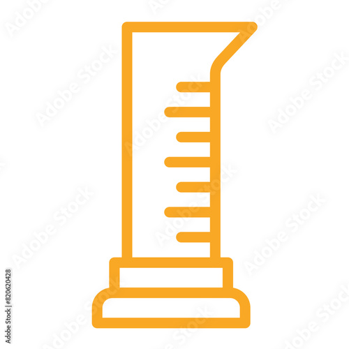 Graduated cylinder Vector Icon Design Illustration
