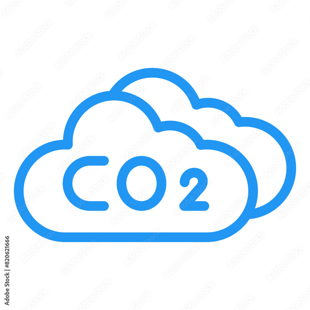 Co2 cloud Vector Icon Design Illustration Co2 cloud Vector Icon Design Illustration