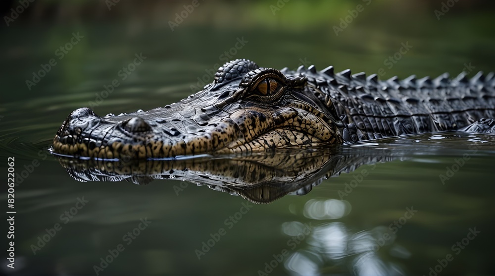 the alligator floating in the water balanced symmetry expressive facial features contrast-focused photos.generative.ai the alligator floating in the water balanced symmetry expressive facial features contrast-focused photos.generative.ai