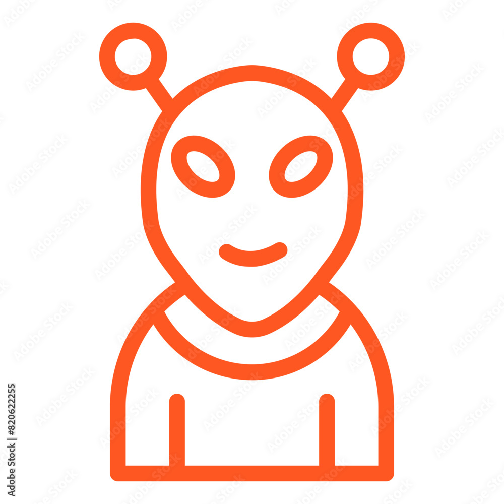 Alien Vector Icon Design Illustration Alien Vector Icon Design Illustration