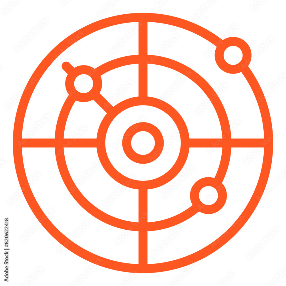 Radar Vector Icon Design Illustration Radar Vector Icon Design Illustration
