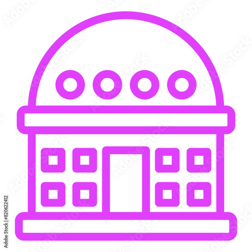 Planetarium Vector Icon Design Illustration