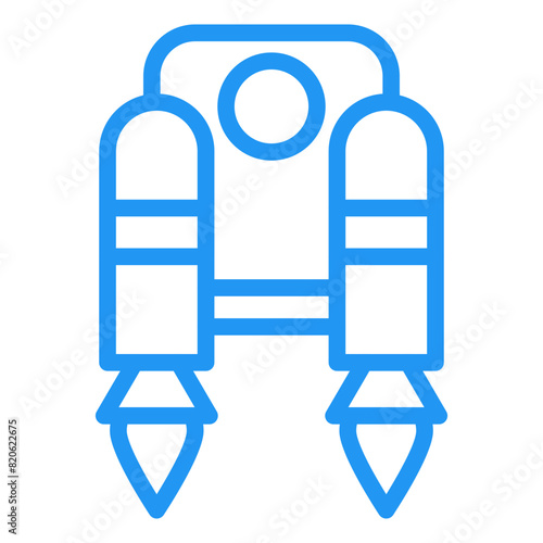 Jetpack Vector Icon Design Illustration