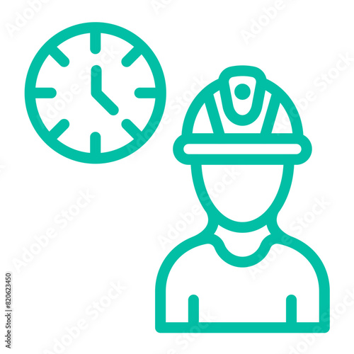 Working hours Vector Icon Design Illustration