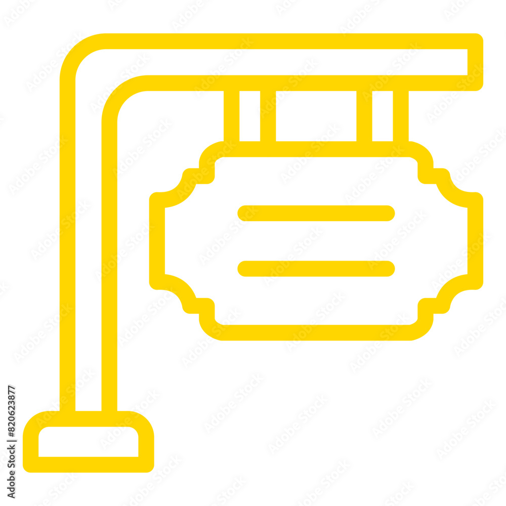 Signboard Vector Icon Design Illustration Signboard Vector Icon Design Illustration