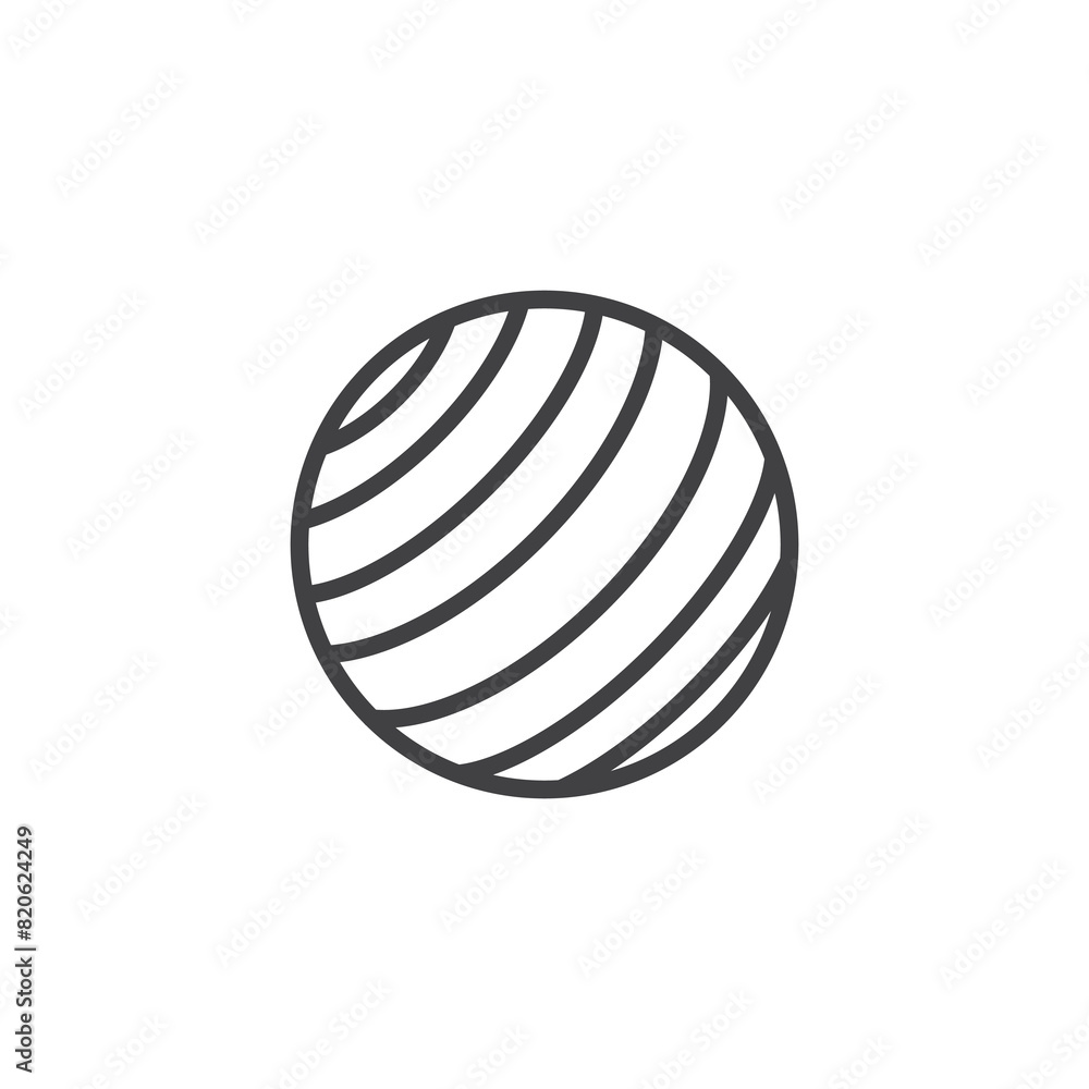 Exercise Ball line icon