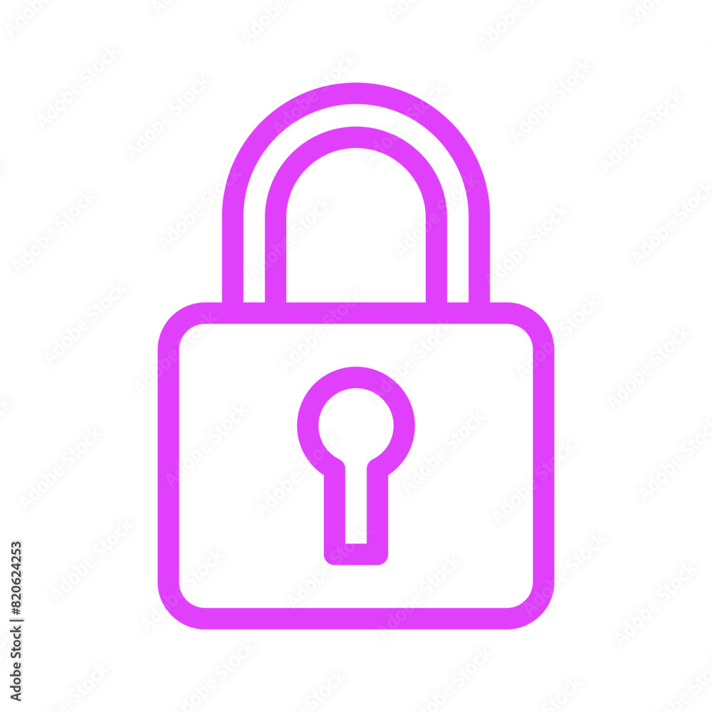 Padlock Vector Icon Design Illustration Padlock Vector Icon Design Illustration