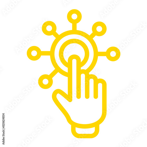 Interactivity Vector Icon Design Illustration