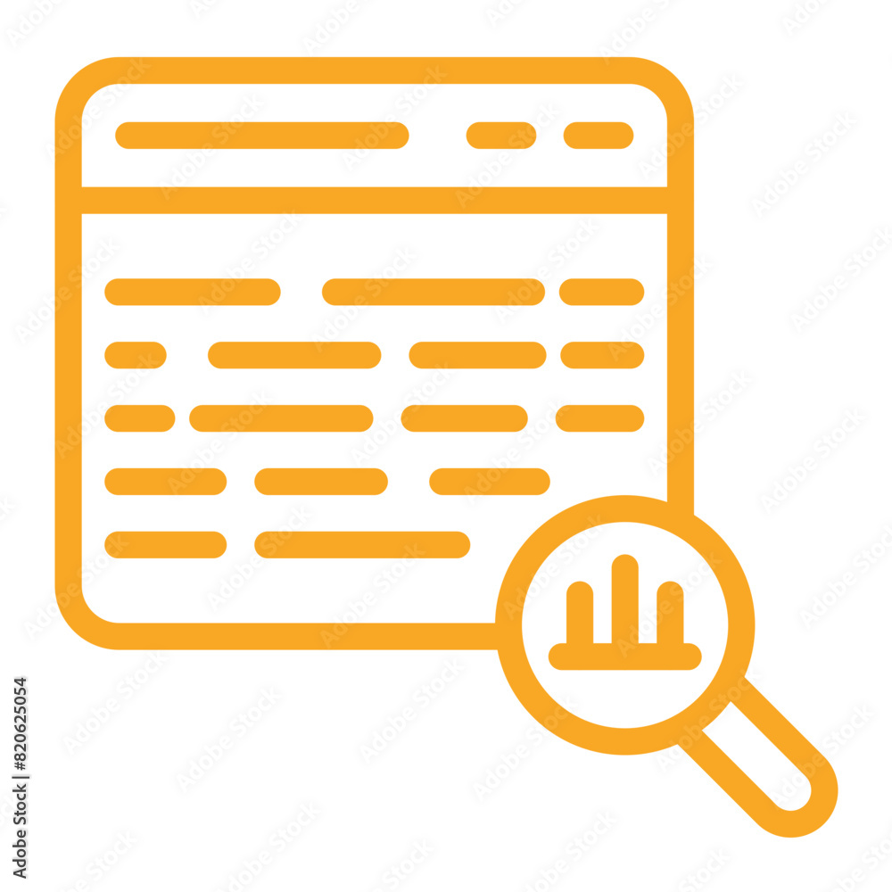 Data analysics Vector Icon Design Illustration Data analysics Vector Icon Design Illustration