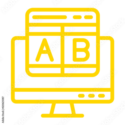 Ab testing Vector Icon Design Illustration