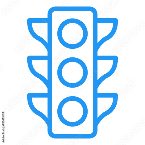 Traffic light Vector Icon Design Illustration