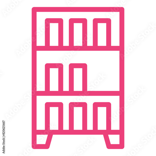 Book shelf Vector Icon Design Illustration