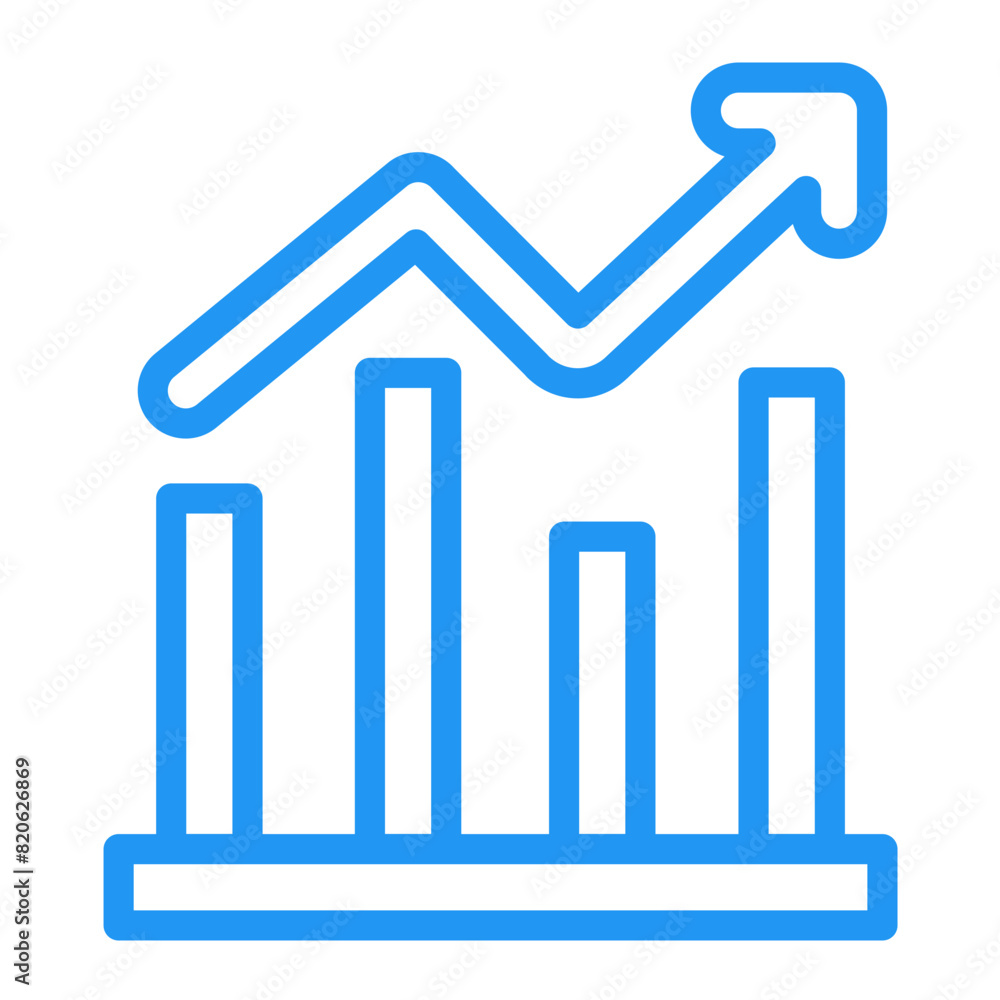 Bar graph Vector Icon Design Illustration Bar graph Vector Icon Design Illustration