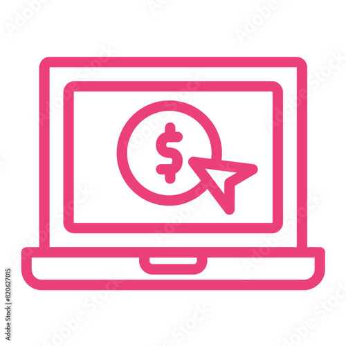Pay per click Vector Icon Design Illustration