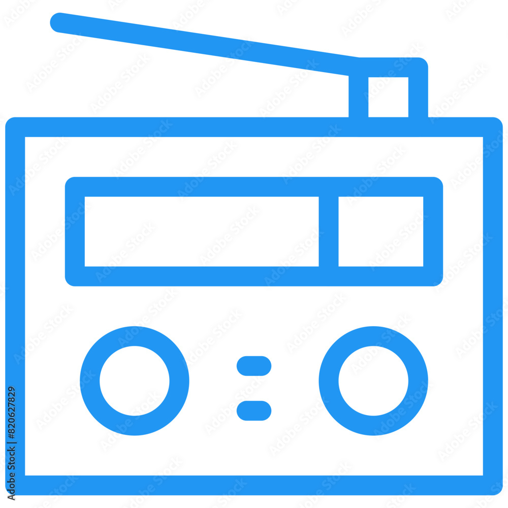 Radio Vector Icon Design Illustration Radio Vector Icon Design Illustration