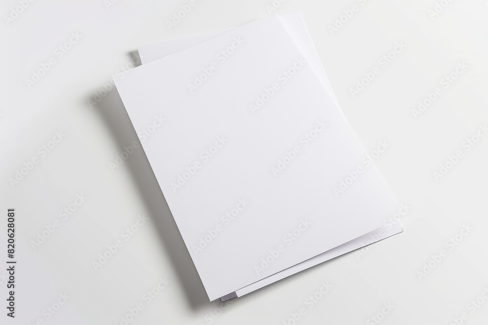 Paper Mockup on Isolated Background created with Generative AI Paper Mockup on Isolated Background created with Generative AI