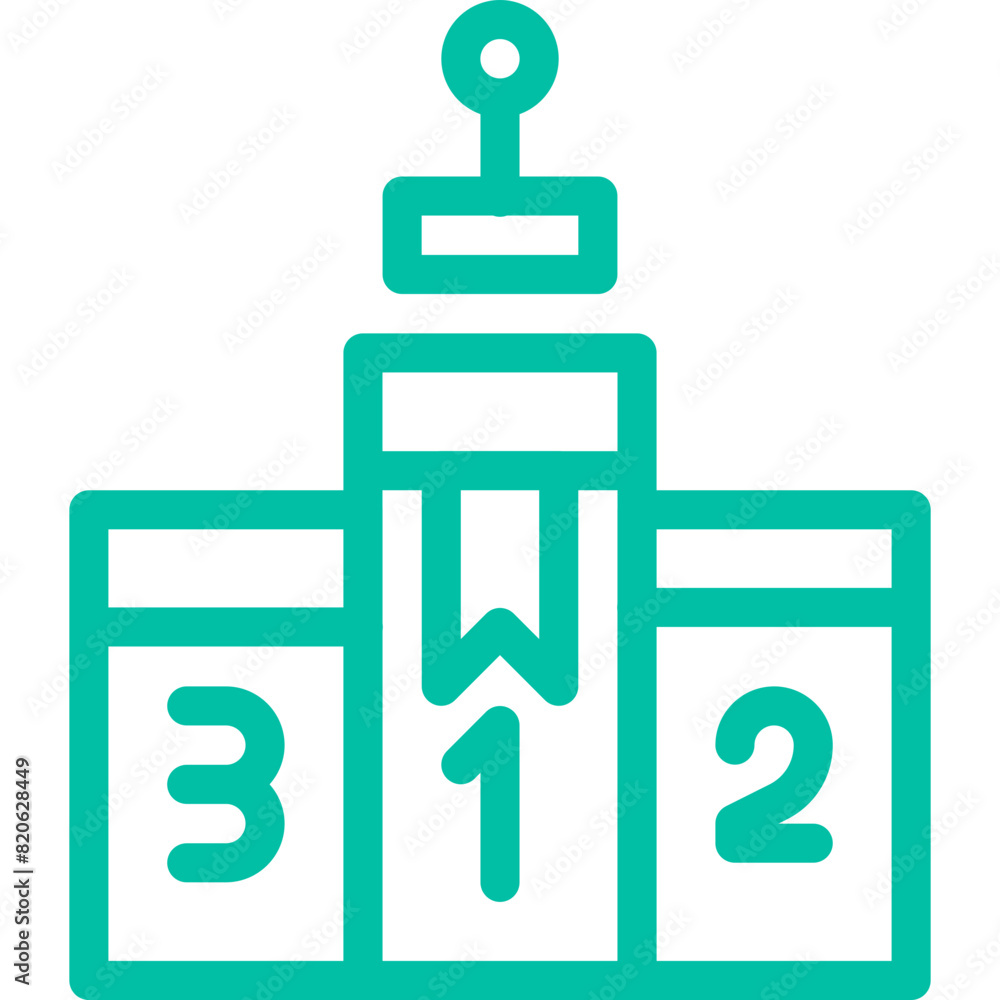 Fototapeta premium Goal Vector Icon Design Illustration