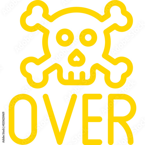 Game over Vector Icon Design Illustration
