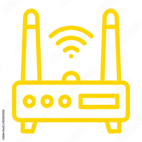 Wifi router Vector Icon Design Illustration