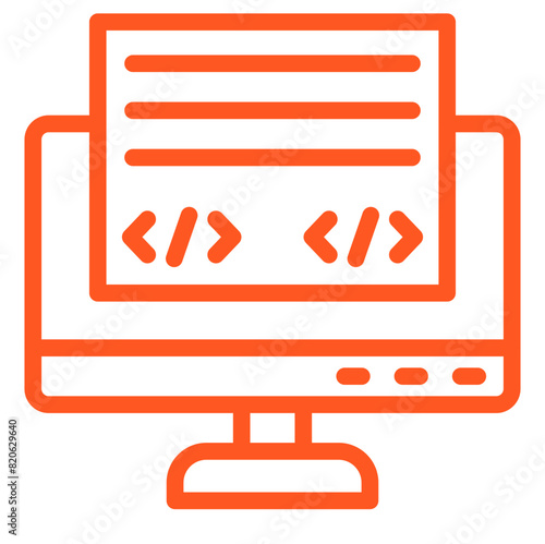 Front End Vector Icon Design Illustration