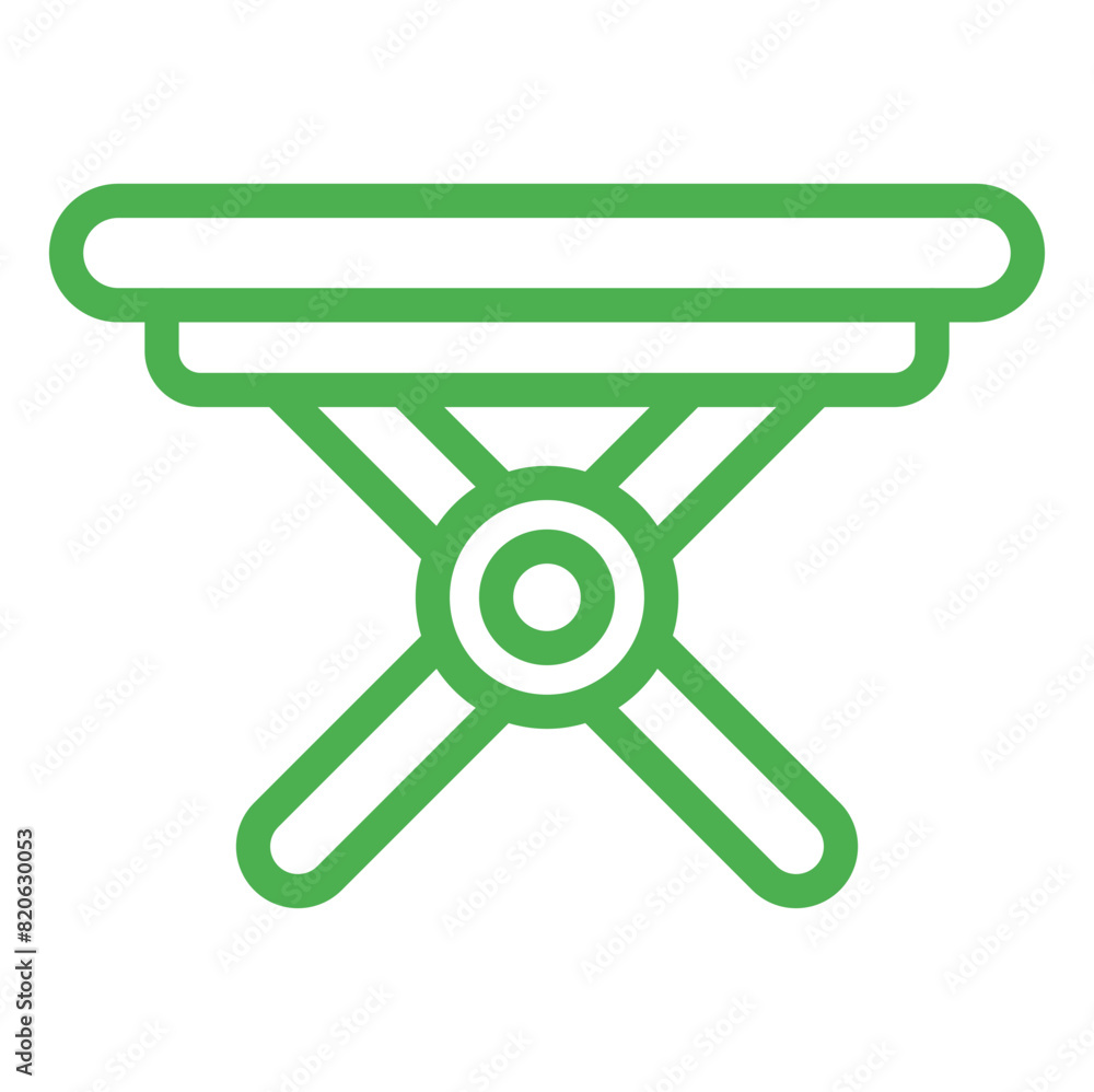 Obraz premium Folding Table Vector Icon Design Illustration