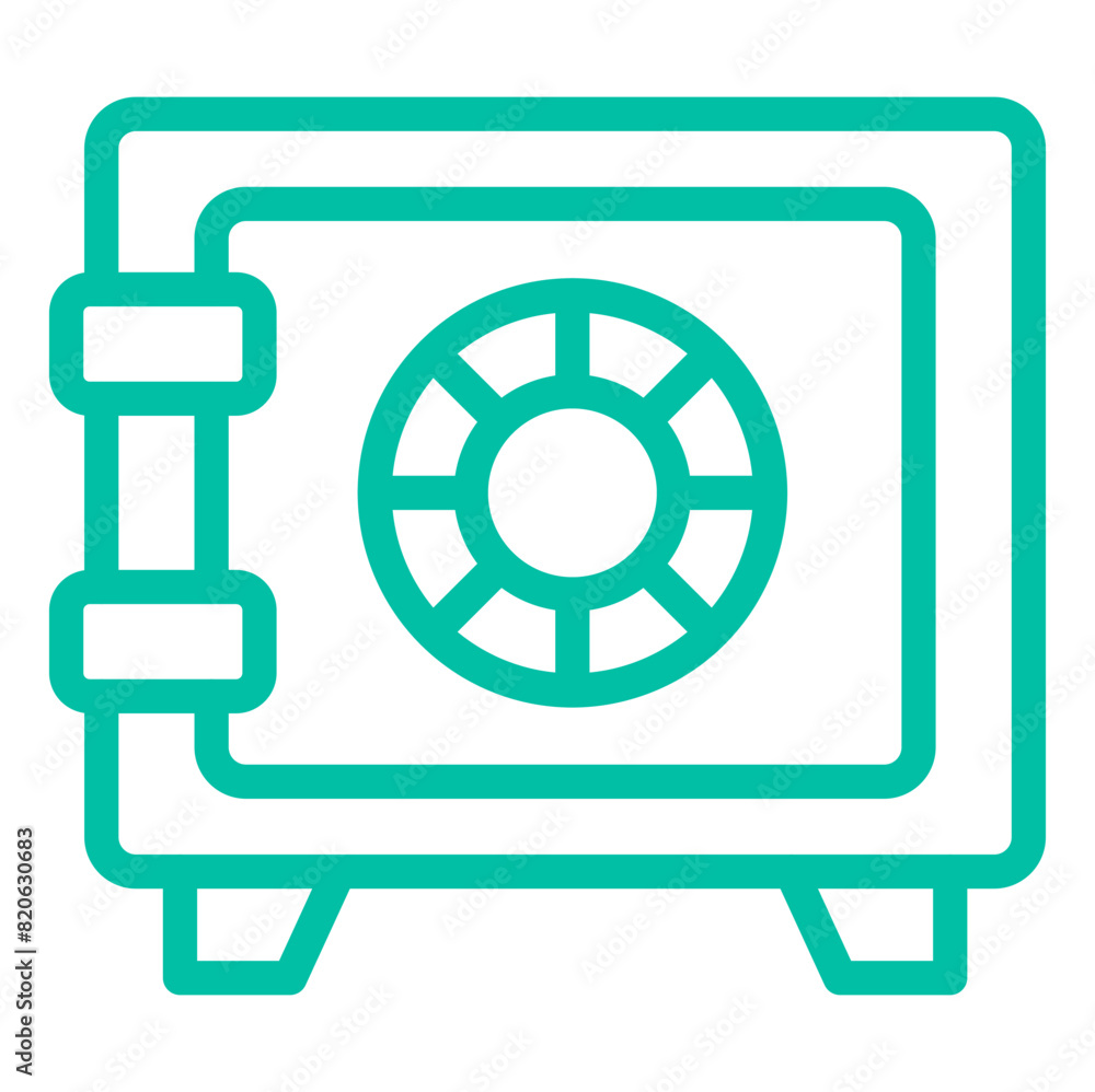 Safe Box Vector Icon Design Illustration Safe Box Vector Icon Design Illustration