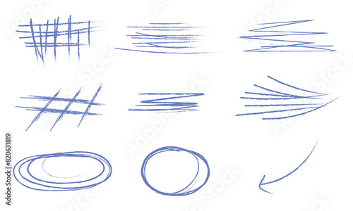 Scratch pen line scribble pencil vector. Scratch texture, pen line sketch mark, brush stroke. Hand drawn doodle grunge graffiti texture marker stroke with white background. 123.