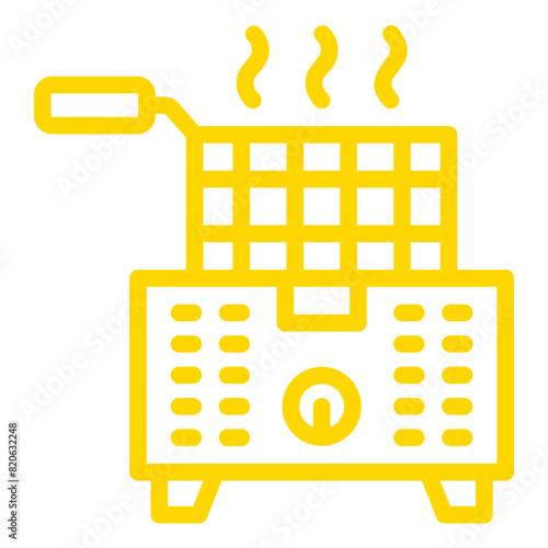 Deep Fryer Vector Icon Design Illustration